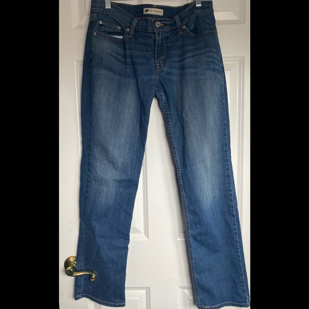 levi’s blue superlow jeans